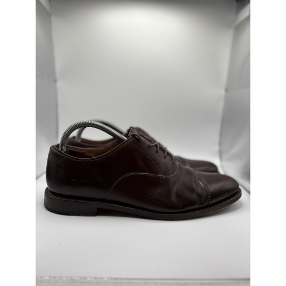 J. Crew Other - J Crew  Leather Cap Toe Dress Oxford shoes‎ Size US 8.5 Brown mens